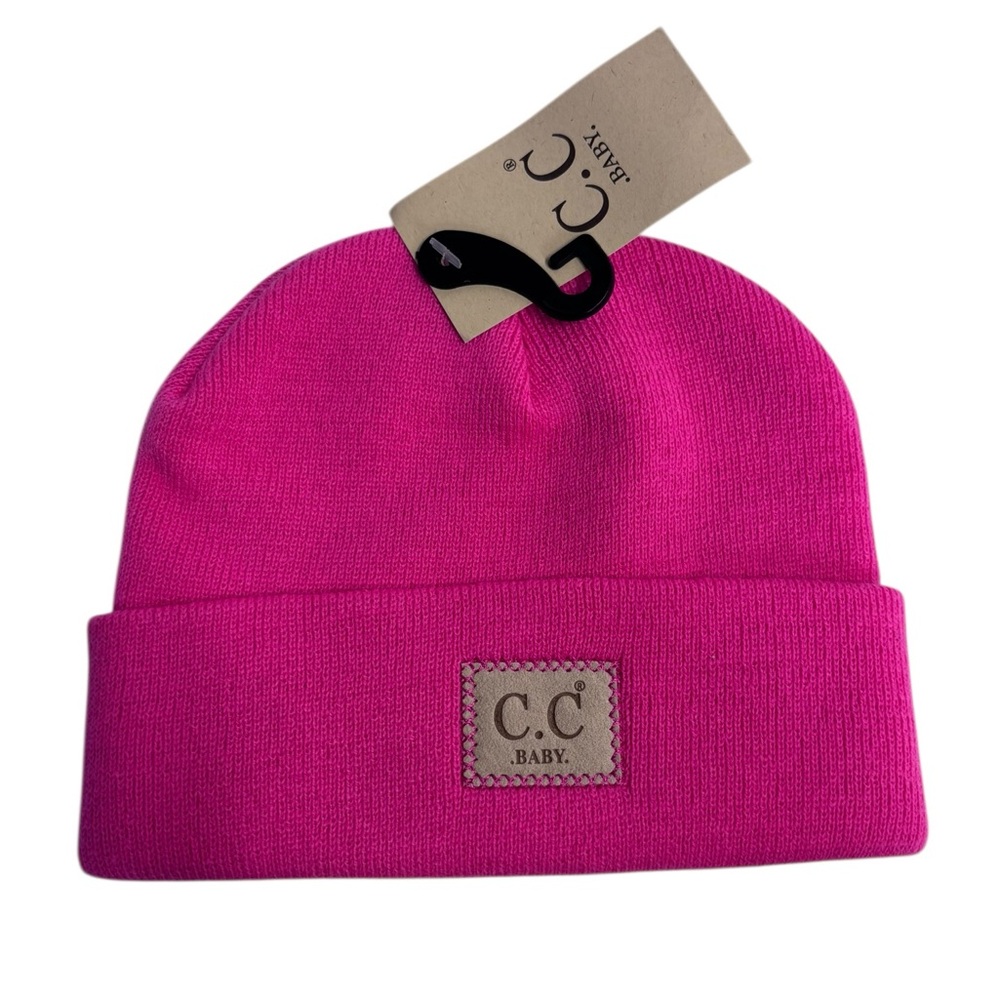 C. C Baby Hot Pink Knit Beanie